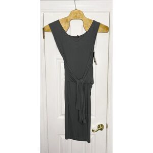 Donna Karan New York Women's Infinity Dress Ruched Stretch Dress Grey Medium New